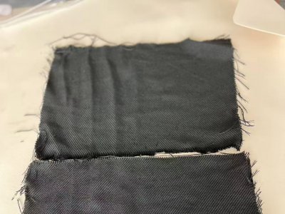 Pre-oxidized carbon fiber fabric